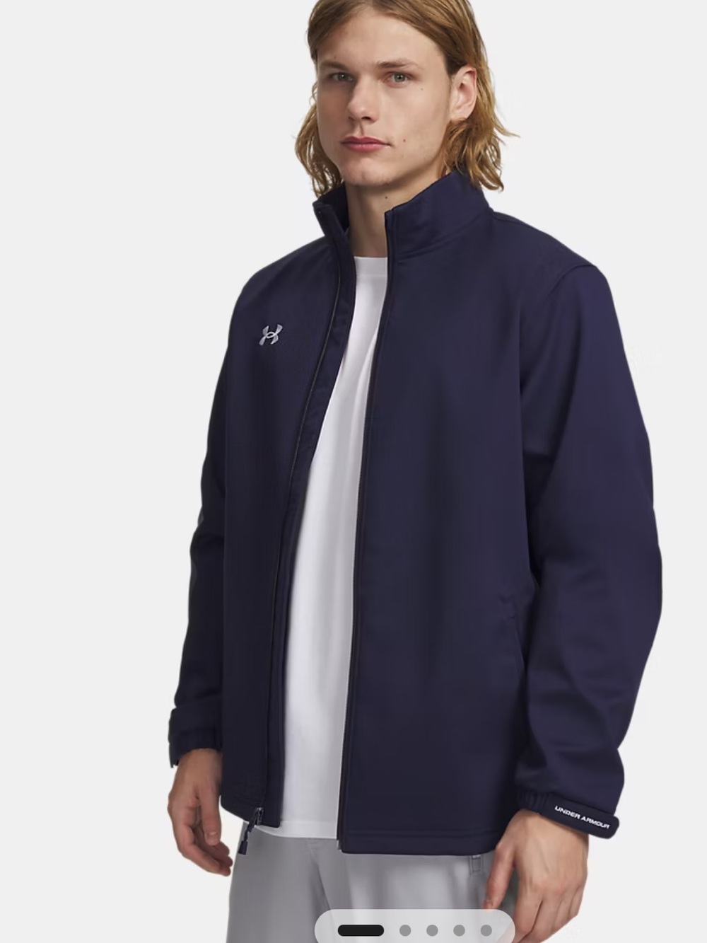 Under Armour Men's Dark Navy Full-Zip Performance Jacket NWT